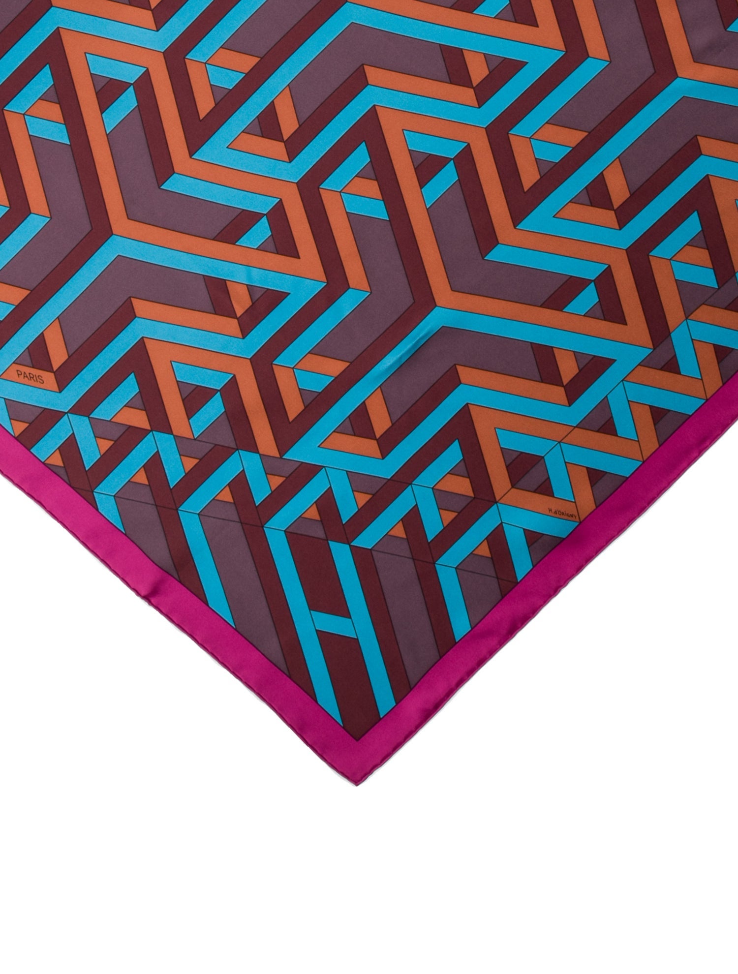 Hermès Carre Cube Silk Scarf